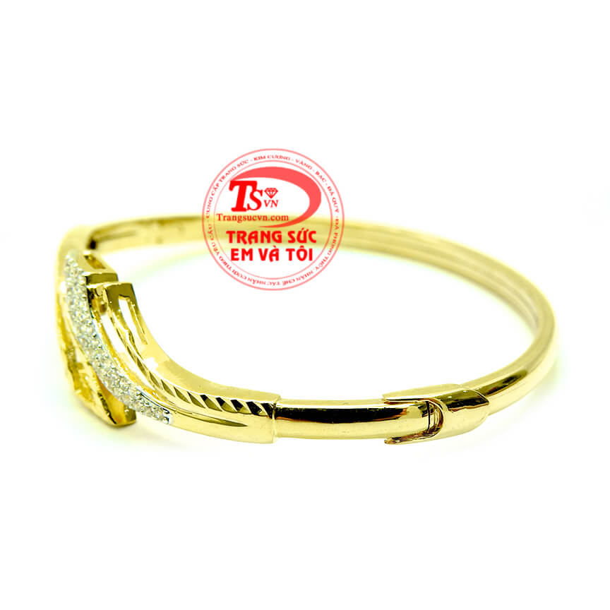 Vòng tay nữ đính đá độc đáo, Vòng tay vàng tây cho bạn gái, Vòng tay thiết kế tinh tế thời trang là món quà tuyệt với cho phái đẹp