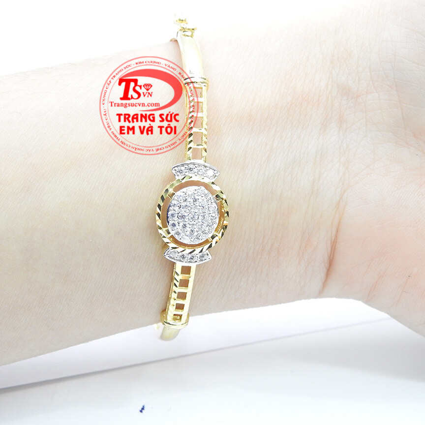 Vòng tay đính đá đẹp cho nữ, Vòng tay vàng tây đẹp, Vòng tay thời trang cá tính cho bạn gái, Món quà ý nghĩa cho phái đẹp