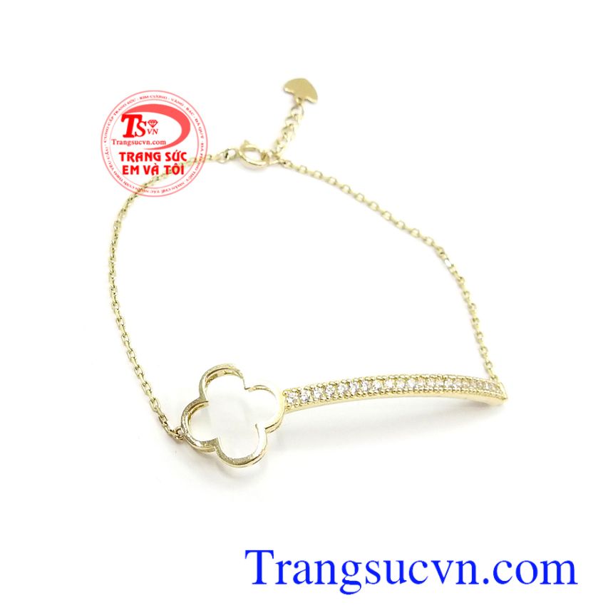 Lắc tay nữ vàng Korea cá tính, lắc tay vàng tây, lắc tay vàng