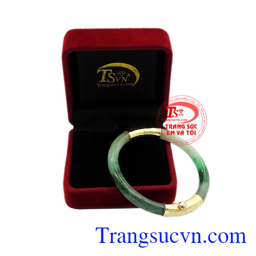 Vòng cẩm thạch bọc vàng sang trọng, Vòng ngọc bọc vàng, Vòng tay nữ đẹp Vòng cẩm thạch bọc vàng sang trọng, Vòng ngọc bọc vàng, Vòng tay nữ đẹp