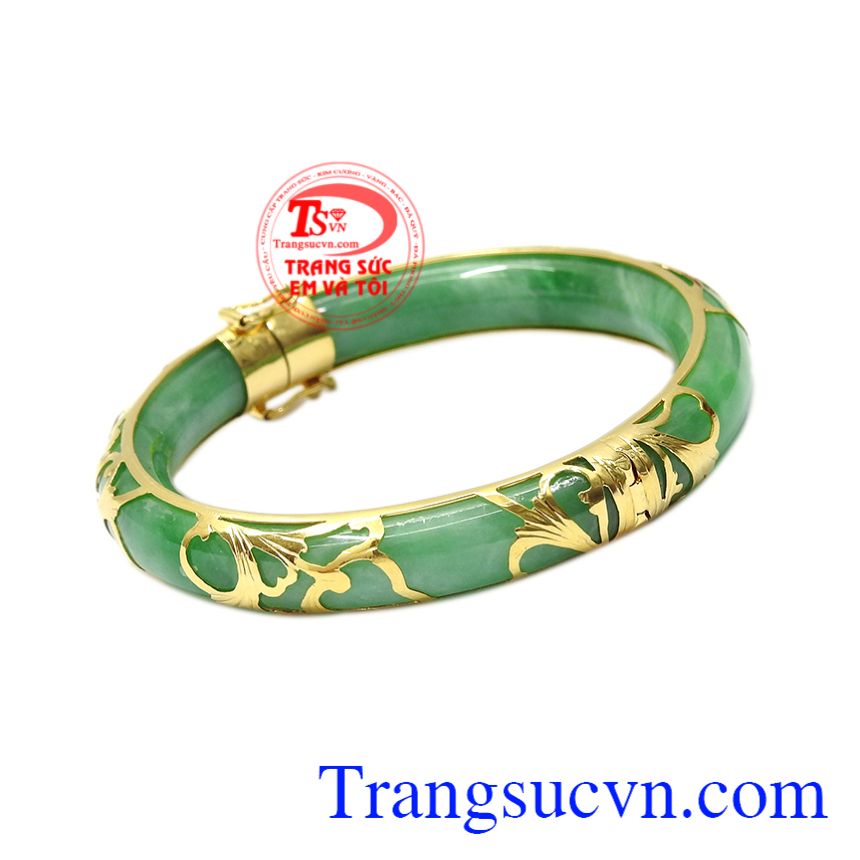 Vòng ngọc bọc vàng an nhiên, vòng tay vàng tây