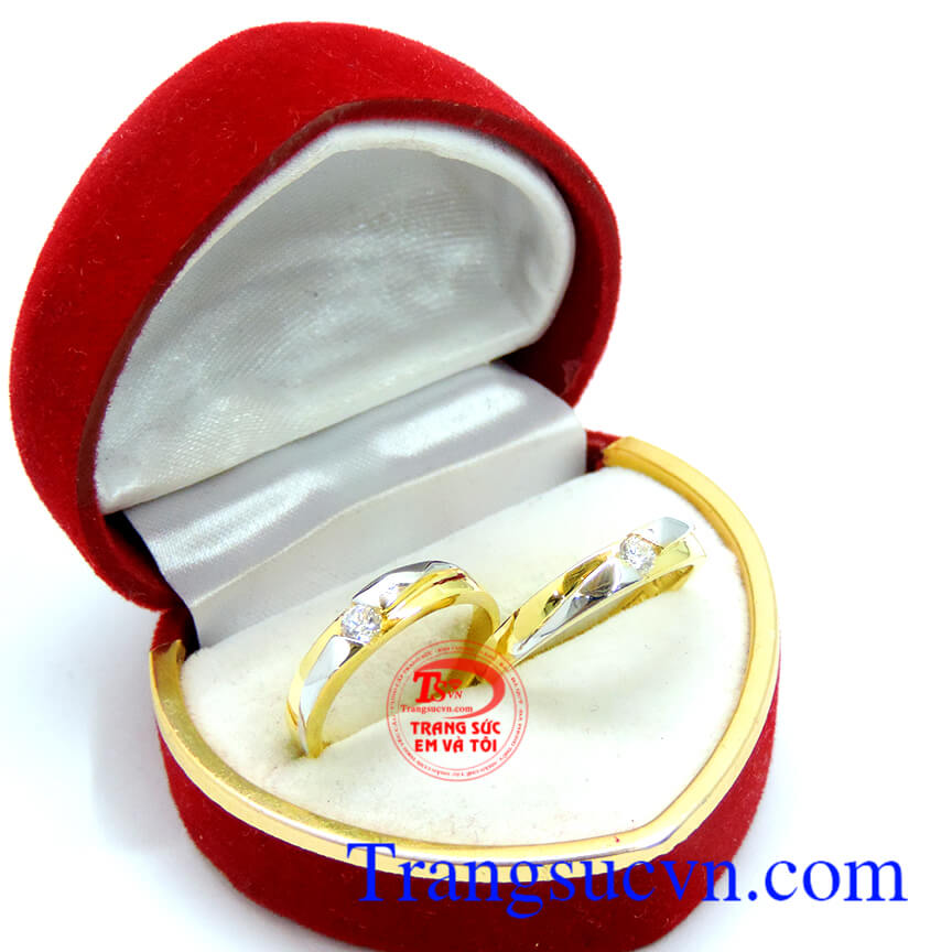 Cặp nhẫn cưới vàng hạnh phúc, Cap nhan cuoi vang hanh phuc