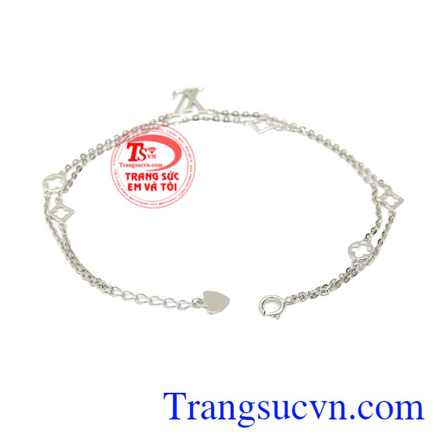 Lắc tay vàng trắng phong cách, Lắc tay vàng tây, lắc tay nữ thời trang Lắc tay vàng trắng phong cách, Lắc tay vàng tây, lắc tay nữ thời trang
