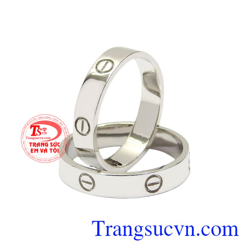Nhẫn cưới vàng trắng xu hướng, Nhẫn cưới đẹp, Nhẫn cưới vàng sang trọng Nhẫn cưới vàng trắng xu hướng, Nhẫn cưới đẹp, Nhẫn cưới vàng sang trọng