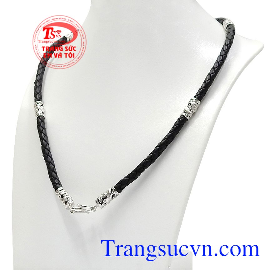Dây da bọc vàng rồng thời thượng, Dây chuyền nam sang trọng, Dây cao su bọc vàng Dây da bọc vàng rồng thời thượng, Dây chuyền nam sang trọng, Dây cao su bọc vàng