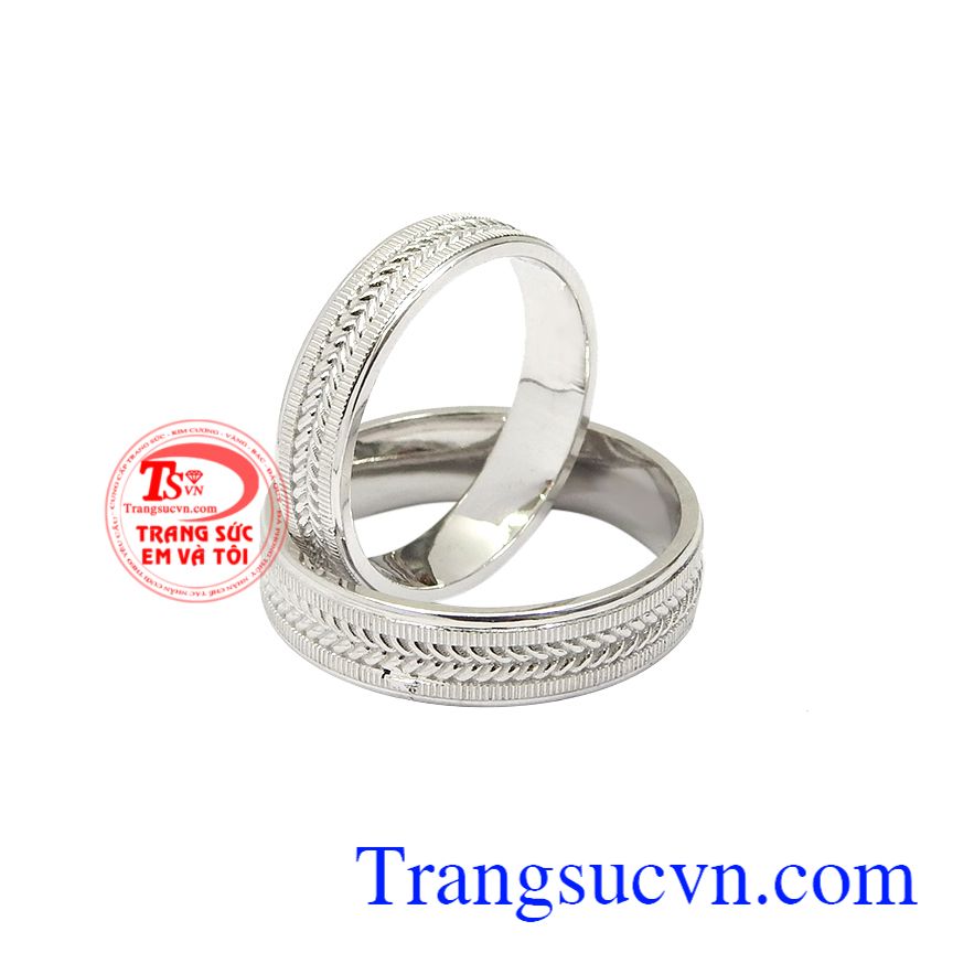 Nhẫn cưới vàng trắng thời trang, Nhẫn cưới vàng tây, Nhẫn cưới cao cấp Nhẫn cưới vàng trắng thời trang, Nhẫn cưới vàng tây, Nhẫn cưới cao cấp