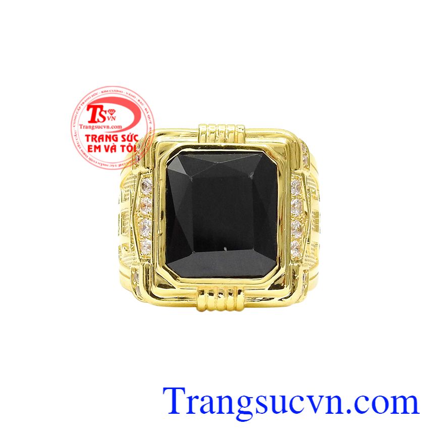 Nhẫn nam saphir quyền lực, Nhẫn nam vàng tây, Nhẫn nam vàng sang trọng Nhẫn nam saphir quyền lực, Nhẫn nam vàng tây, Nhẫn nam vàng sang trọng