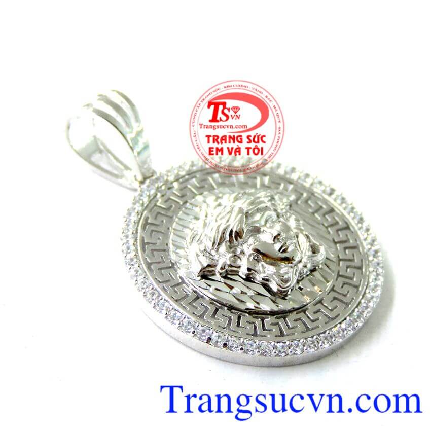 Mặt dây Versace 10k trắng, Mặt dây chuyền nam đẹp, Mặt dây chuyền nam vàng trắng, Mặt dây chuyền thời trang Mặt dây Versace 10k trắng, Mặt dây chuyền nam đẹp, Mặt dây chuyền nam vàng trắng, Mặt dây chuyền thời trang