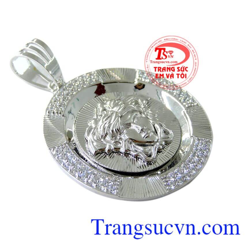 Mặt Versace trắng 10k, Mặt dây chuyền nam mạnh mẽ cá tính, Mặt dây chuyền vàng tây Mặt Versace trắng 10k, Mặt dây chuyền nam mạnh mẽ cá tính, Mặt dây chuyền vàng tây