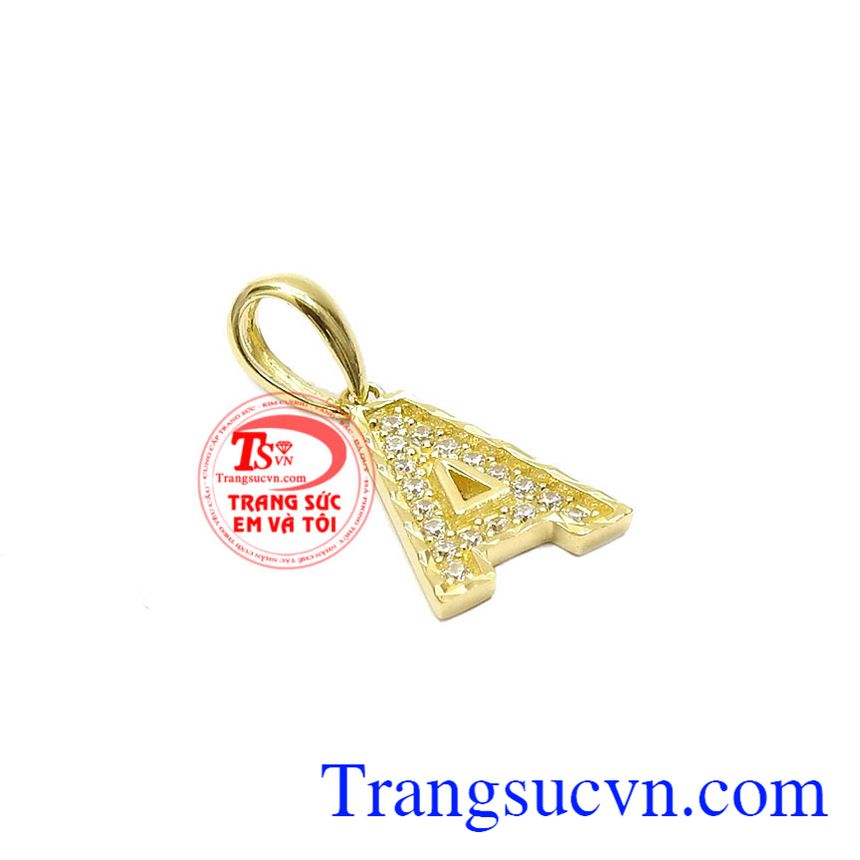 Mặt dây chữ A đẹp, Mặt dây chữ vàng, mặt dây nữ tinh tế Mặt dây chữ A đẹp, Mặt dây chữ vàng, mặt dây nữ tinh tế