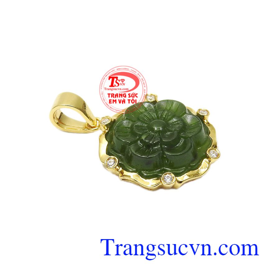 Mặt dây nephrite rực rỡ, Mặt dây chuyền vàng, Mặt dây nữ đẳng cấp Mặt dây nephrite rực rỡ, Mặt dây chuyền vàng, Mặt dây nữ đẳng cấp