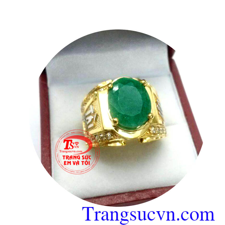 Nhẫn Emerald tài lộc may mắn