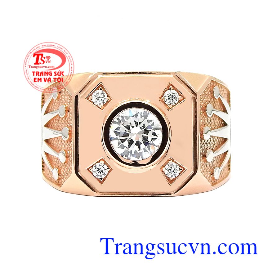 Nhẫn nam vàng hồng nam tính, Nhẫn nam thời trang, Nhẫn nam vàng đẳng cấp Nhẫn nam vàng hồng nam tính, Nhẫn nam thời trang, Nhẫn nam vàng đẳng cấp