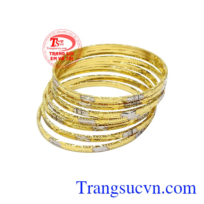 Vòng tuần vàng phong cách, Vòng tuần vàng tây, Vòng tay nữ cao cấp