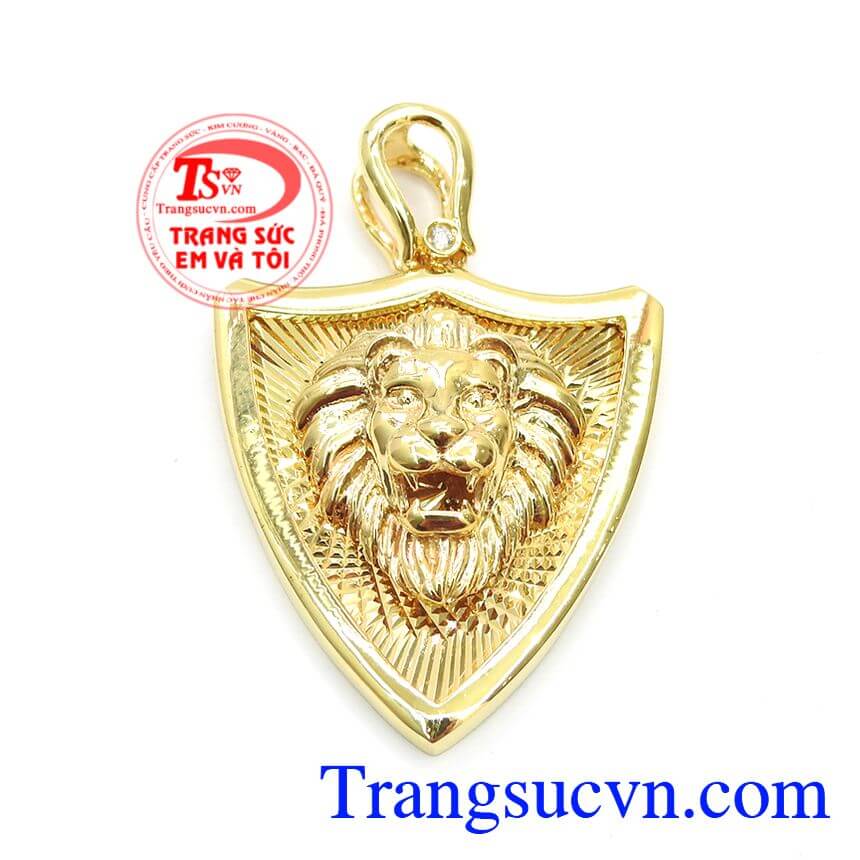 Mặt Dây Chuyền Sư Tử Cá Tính, Mặt dây chuyền nam, Mặt dây chuyền vàng tây