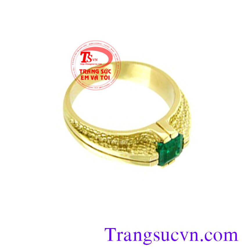 Nhẫn nữ emerald thiên nhiên	