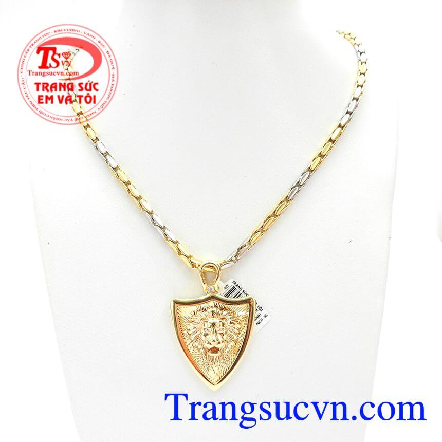 Bộ trang sức vàng nam, Bộ Trang Sức Sư Tử Cá Tính, Bộ trang sức đẹp.