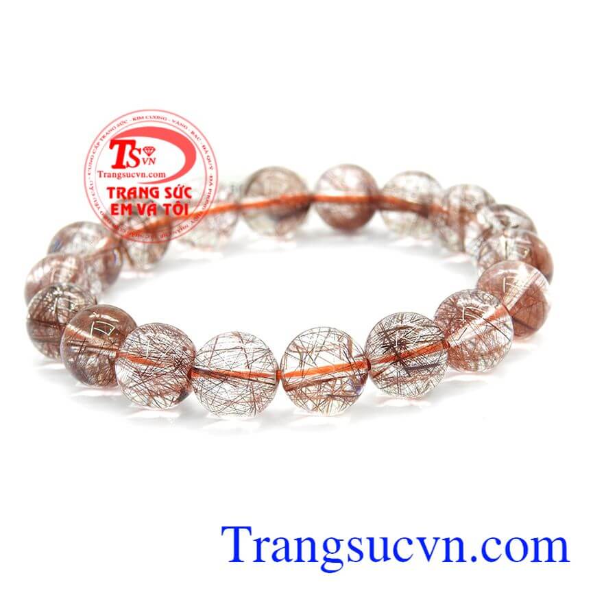 Vòng thạch anh tóc, Chuỗi vòng thạch anh tóc nâu, Vòng thạch anh may mắn