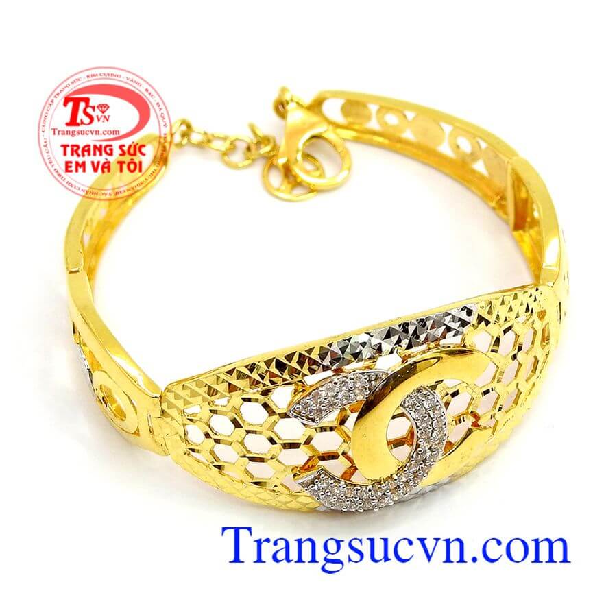 Lắc vàng nữ Chanel, Lắc vàng đẹp, lắc vàng tinh tế.