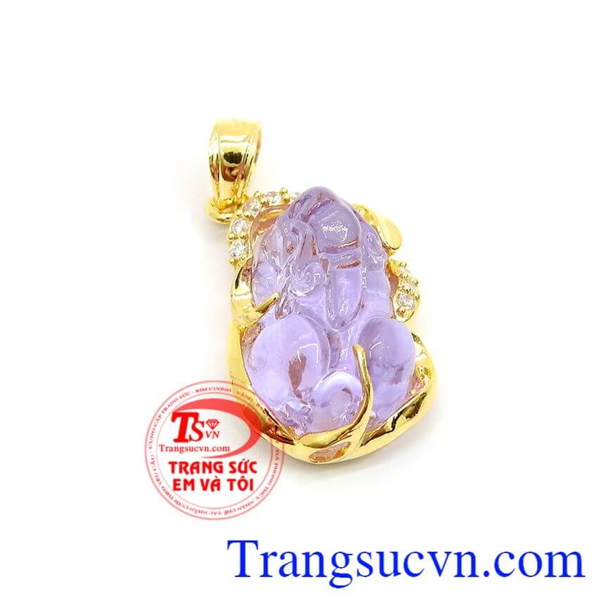 Mặt Tỳ Hưu nữ bọc vàng, Mặt dây tì hưu, Mặt dây tì hưu đẹp,