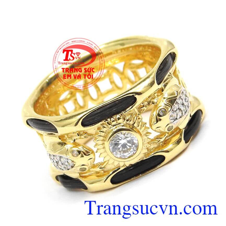 Nhẫn nam mặt cóc ngậm vàng, Nhẫn nam vàng tây, nhẫn nam đẳng cấp