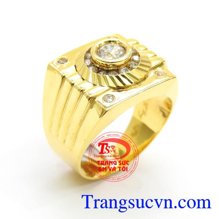 Nhẫn nam vàng tây, Nhẫn nam sang trọng, Nhẫn Nam Vàng Độc Đáo.