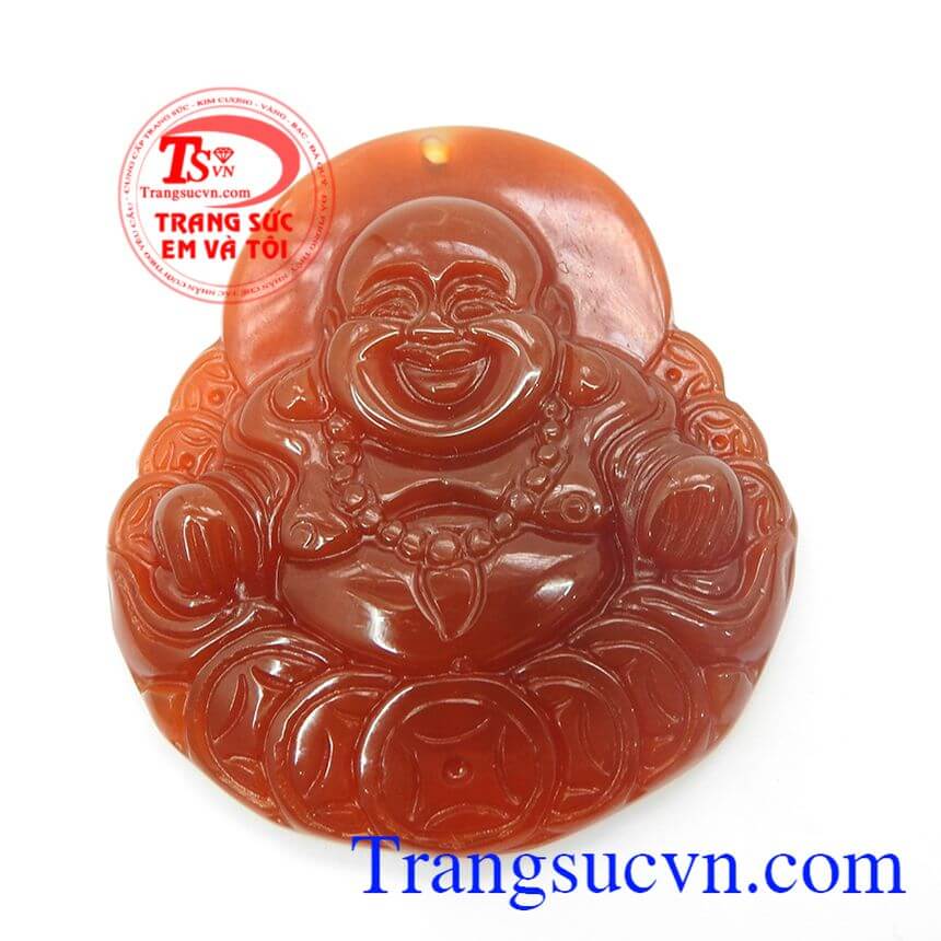 Mặt phật di lặc mã não, Mặt dây chuyền Phật di lặc, Mặt dây chuyền đẹp.