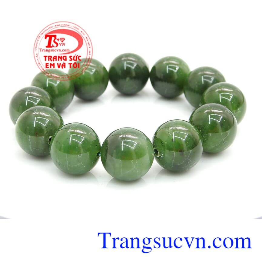 Vòng nephrite doanh nhân mệnh mộc, Vòng tay ngọc cẩm thạch, Vòng tay tài lộc