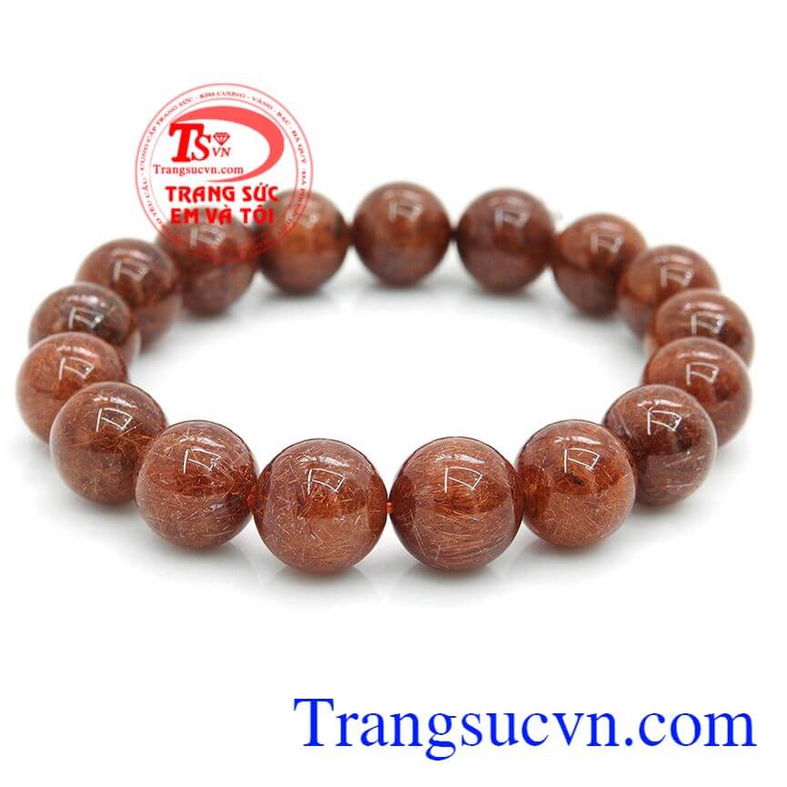 Vòng tay thạch anh tóc dầy, Vòng tay thạch anh may mắn, Vòng tay thạch anh đep.