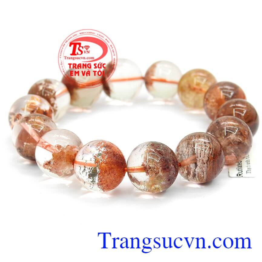 Vòng tay thạch anh tóc, Chuỗi vòng tay thạch anh tóc, Vòng tay thạch anh may mắn.