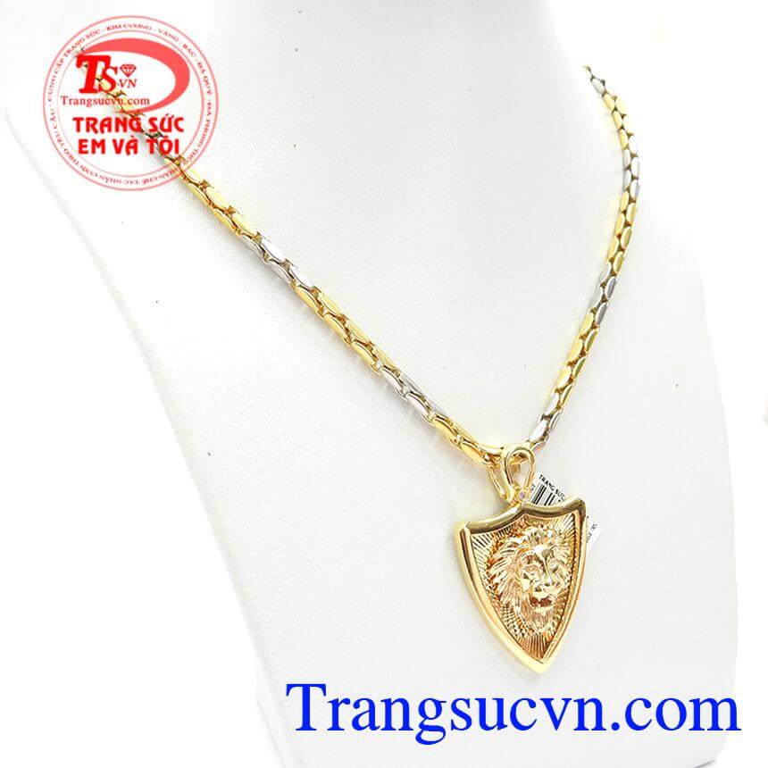 Bộ trang sức vàng nam, Bộ Trang Sức Sư Tử Cá Tính, Bộ trang sức đẹp.