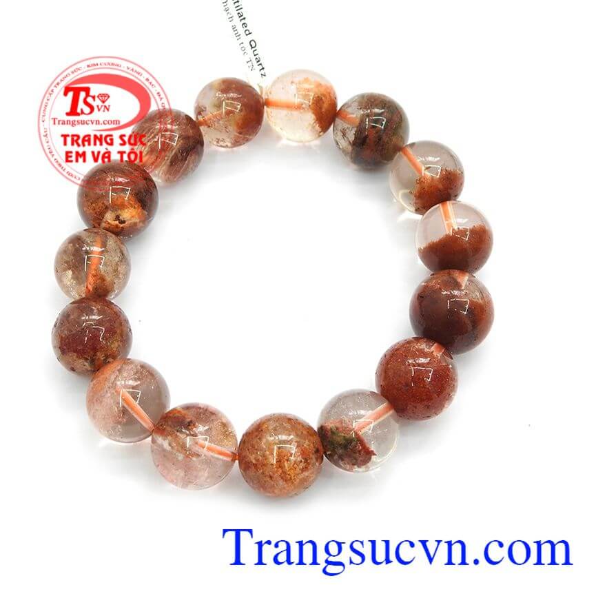 Vòng tay thạch anh tóc, Chuỗi Thạch anh tóc ưu linh, Vòng tay thạch anh tóc may mắn.