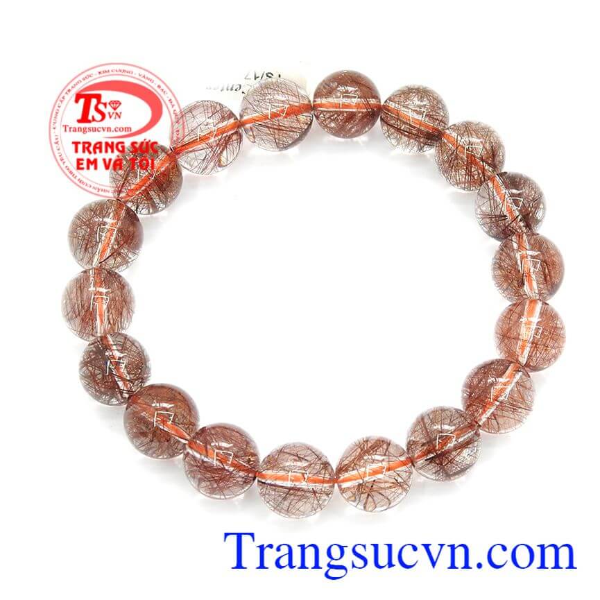 Vòng thạch anh tóc, Chuỗi vòng thạch anh tóc nâu, Vòng thạch anh may mắn