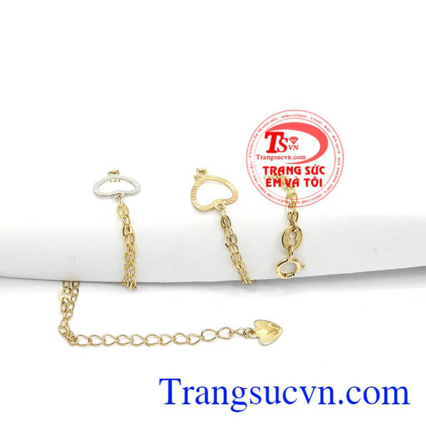 Lắc chân trái tim Italy, Lắc chân xinh xắn, Lắc chân đẹp.