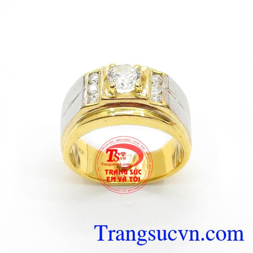 Nhẫn nam vàng tây, Nhẫn nam sang trọng, Nhẫn Nam Cá Tính Phái Mạnh	
