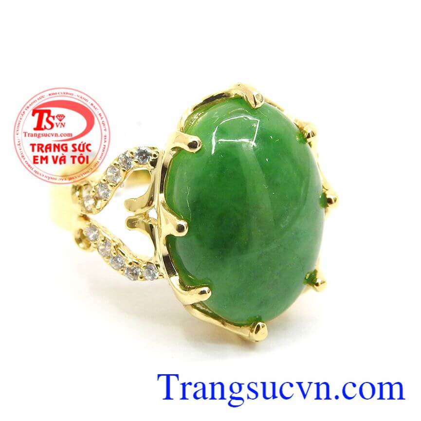 Nhẫn nữ cẩm thạch mệnh mộc, Nhẫn Nữ Vàng Jadeite, nhẫn nữ thời trang