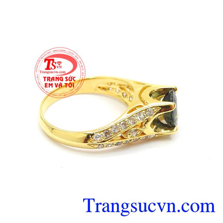 Nhẫn nữ Saphire sang trong, Nhẫn Nữ Sapphire Thiên Nhiên Tinh Xảo, Nhẫn nữ sang trọng.