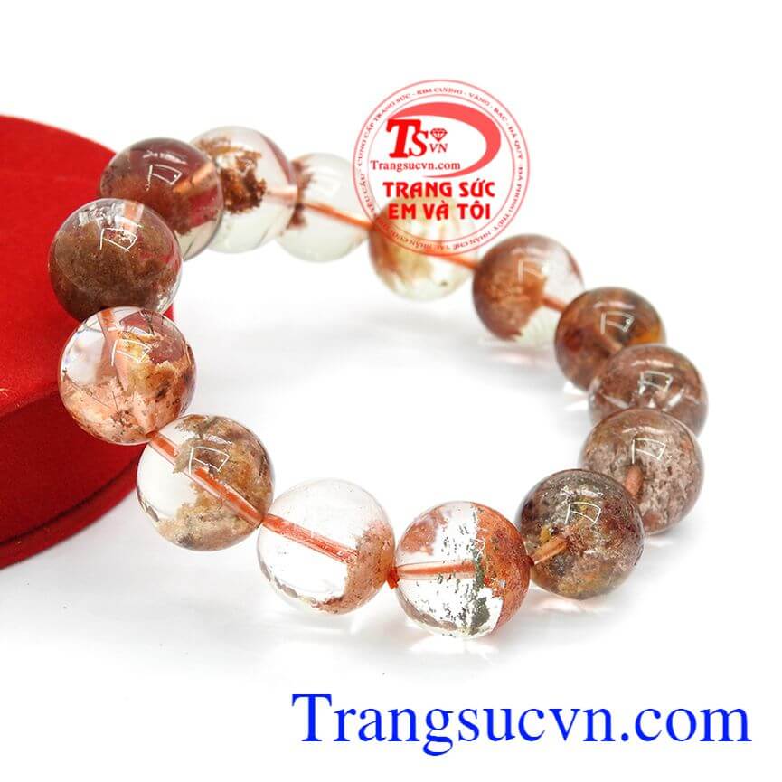 Vòng tay thạch anh tóc, Chuỗi vòng tay thạch anh tóc, Vòng tay thạch anh may mắn.