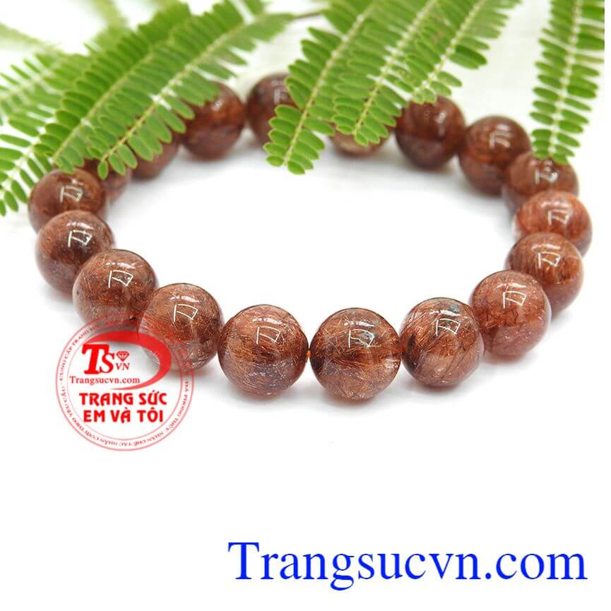 Vòng tay thạch anh đẹp, Chuỗi thạch anh tóc sang trọng, Vòng tay thạch anh may mắn.