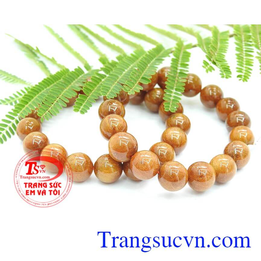 Vòng tay thạch anh, Chuỗi thạch anh tóc vàng kim, Vòng tay thạch anh tóc. 