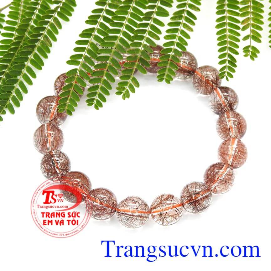 Vòng thạch anh tóc, Chuỗi vòng thạch anh tóc nâu, Vòng thạch anh may mắn