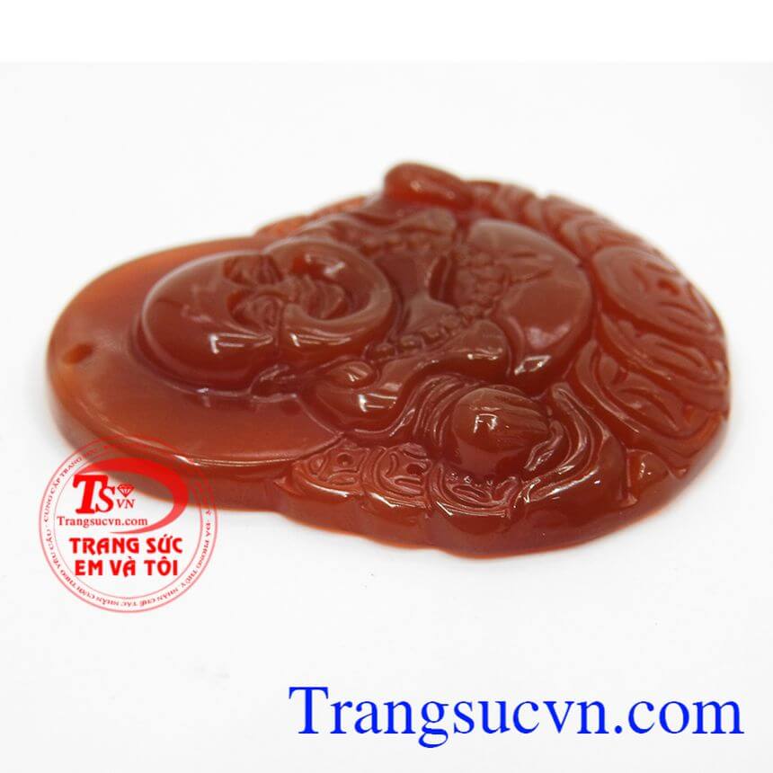 Mặt phật di lặc mã não, Mặt dây chuyền Phật di lặc, Mặt dây chuyền đẹp.