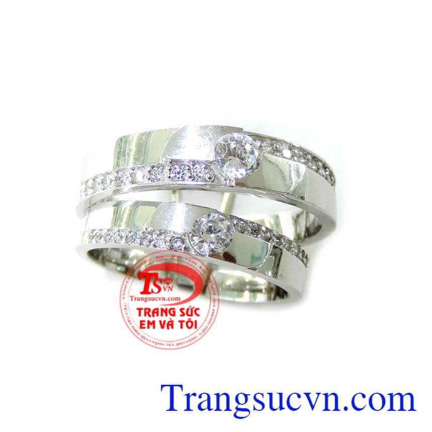 Cặp Đôi Mãi Mãi Bên Nhau, nhẫn cưới đẹp, nhẫn cưới vàng tây