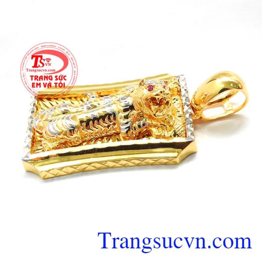 Mặt dây hổ quyền lực, mặt dây chuyền đẹp, mặt dây vàng tây Mặt dây hổ quyền lực, mặt dây chuyền đẹp, mặt dây vàng tây