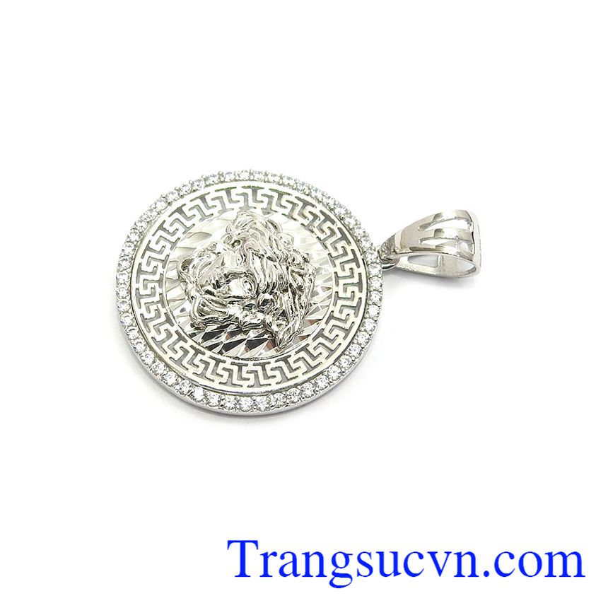Mặt dây Versace 10k trắng, mặt dây vàng tây đẹp, mặt dây nam đẹp Mặt dây Versace 10k trắng, mặt dây vàng tây đẹp, mặt dây nam đẹp