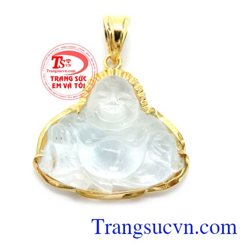Mặt Phật Di Lặc Thạch Anh Bọc Vàng 14K, mặt dây chuyền nam đẹp, mặt dây chuyền nam  Mặt Phật Di Lặc Thạch Anh Bọc Vàng 14K, mặt dây chuyền nam đẹp, mặt dây chuyền nam