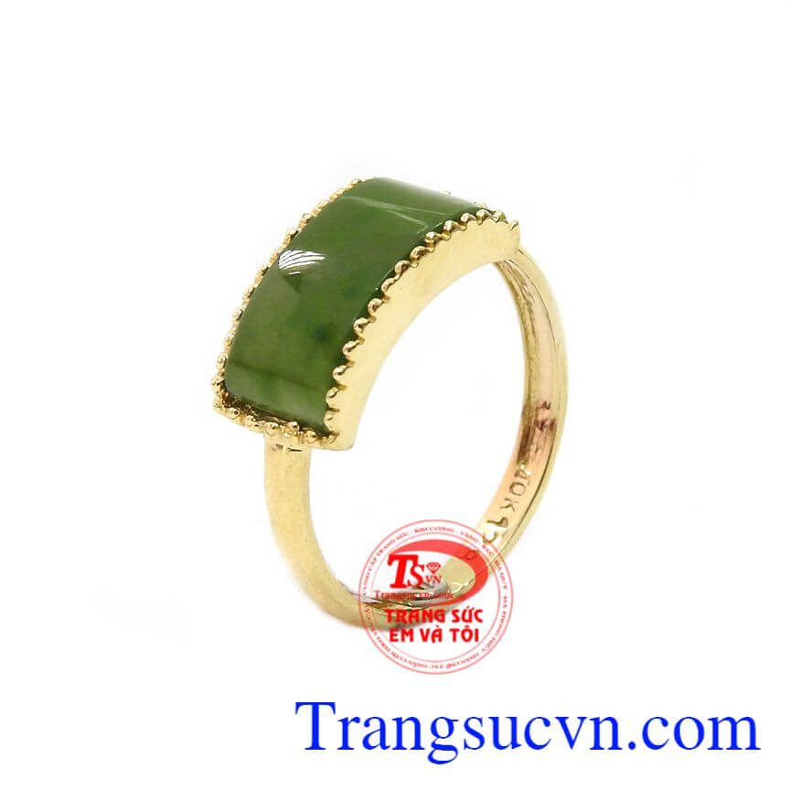 Nhẫn cẩm thạch đáng yêu, nhẫn nữ nephrite, nhẫn nữ đẹp