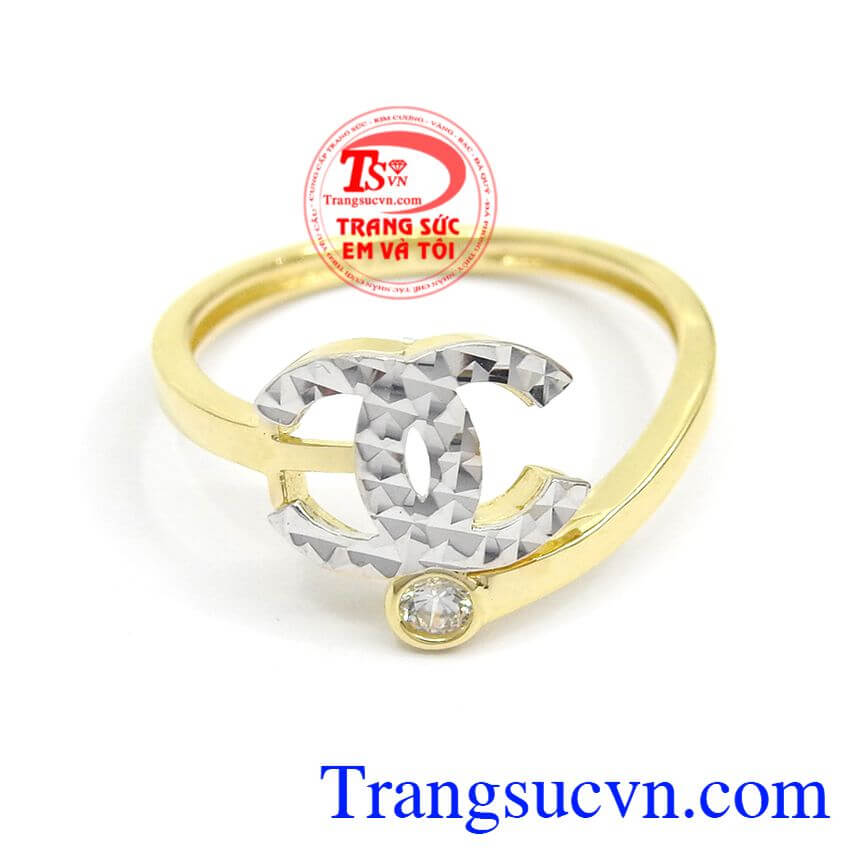 Nhẫn Chanel Sang Trọng Nhập Khẩu, nhẫn nữ vàng tây, nhẫn nữ vàng Nhẫn Chanel Sang Trọng Nhập Khẩu, nhẫn nữ vàng tây, nhẫn nữ vàng