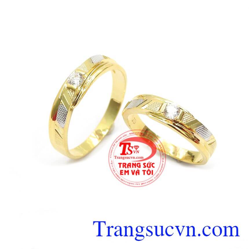 Nhẫn cưới đẹp bên nhau, nhẫn cưới đẹp, nhẫn cưới vàng tây