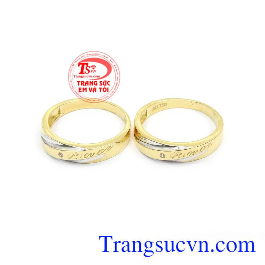 Nhẫn Cưới Forever, nhẫn cưới vàng, nhẫn cưới 18k